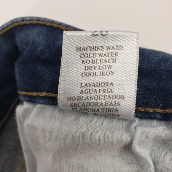 Pistola 28 Ripped Distressed Low Rise Jeans Blue Zippered Legs Pants - Picture 5 of 14